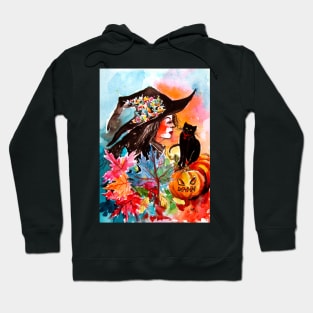 Witch and her cat Hoodie